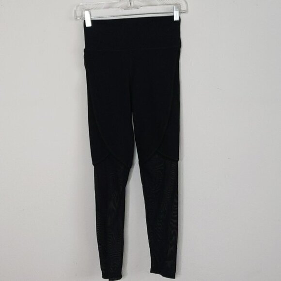 Fabletics Black Mesh Leg Leggings - Picture 1 of 7